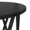 vidaXL Side Table 2 pcs Black Oak Engineered wood and steel