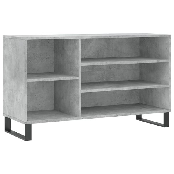 vidaXL Shoe Cabinet Concrete Grey Engineered Wood Medium Shoe Cabinet