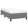 vidaXL Bed Frame Dark gray Polyester, Plywood, Engineered Wood Twin