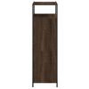 vidaXL Shoe Cabinet Brown Oak Engineered Wood Slim Shoe Cabinet