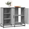 vidaXL Sideboard Grey Sonoma Engineered wood, metal Medium Sideboard