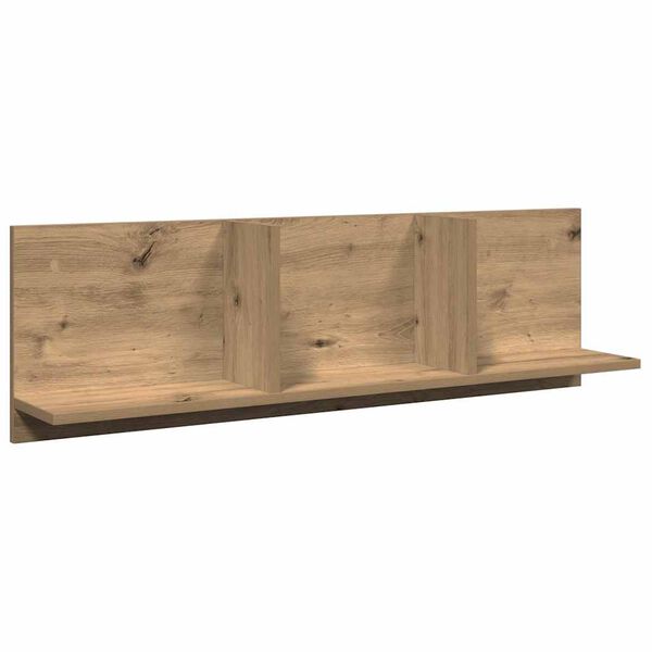 vidaXL Wall Cabinet Artisan Oak Engineered Wood 39.4 x 6.5 x 11.8 in