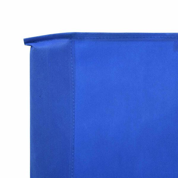 vidaXL Wind Screen Azure Blue Non-woven fabric, Wood 157.5 x 47.2 in