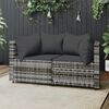 vidaXL Patio Corner Sofa Grey