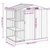 vidaXL Garden Shed Green Galvanized iron, plastic 80.7x51.2x72.0 in