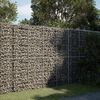 vidaXL Gabion Basket Silver Galvanized iron wire Large