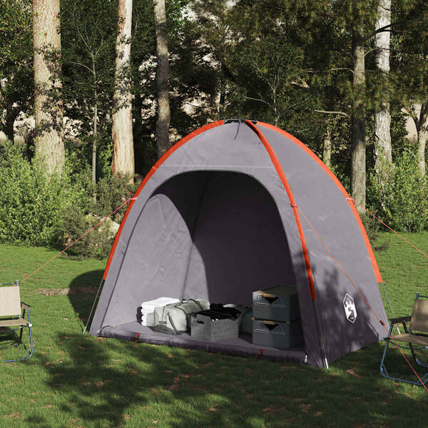 vidaXL Storage Tent Gray and Orange Waterproof