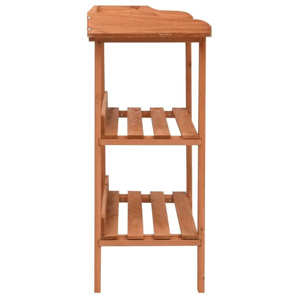 vidaXL Plant Stand Natural Wood Firwood Standard Durable Plant Stand
