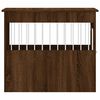 vidaXL Dog Crate Furniture Brown Oak Engineered wood, Steel Medium