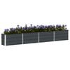 vidaXL Planter Anthracite 125.98 x 15.75 x 17.72 in Steel