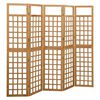 vidaXL 5-Panel Room Divider/Trellis Solid Fir Wood 79.3"x70.9"