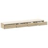 vidaXL Bed Drawers Sonoma Oak 70.87 x 14.37 x 6.50 in Engineered Wood