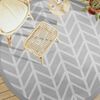 vidaXL Outdoor Carpet Grey Polypropylene (PP) Ø78.7 in Portable