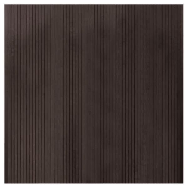 vidaXL Rug Dark Brown Bamboo, Polypropylene 39.4x39.4 in Rug Square