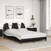 vidaXL Bed Frame Black and White