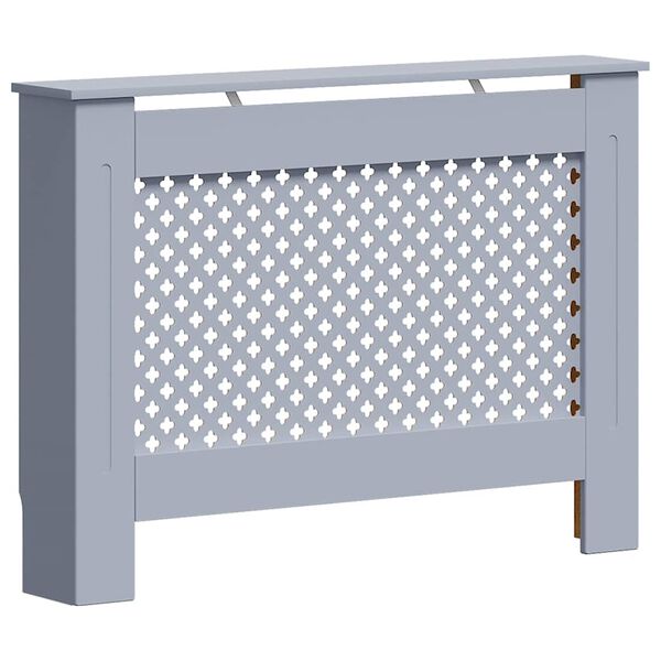 vidaXL Radiator Cover Anthracite 44.1"x7.5"x32.1" MDF