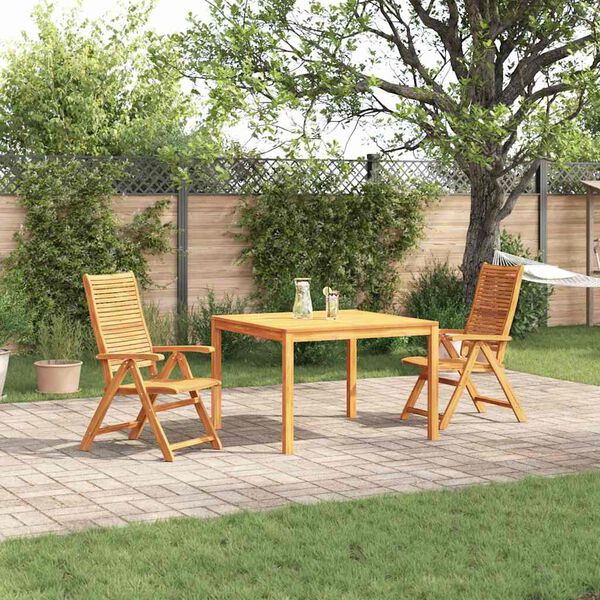 vidaXL Garden Dining Set 3 pcs Brown Solid Acacia Wood