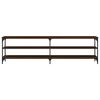 vidaXL TV Cabinet Brown Oak Engineered wood, metal Large TV Cabinet