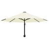 vidaXL Parasol Sand Polyester, Metal 118.1 in diameter Tiltable