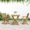 vidaXL Garden Chair Set of 2 Natural Brown Solid Acacia wood Medium