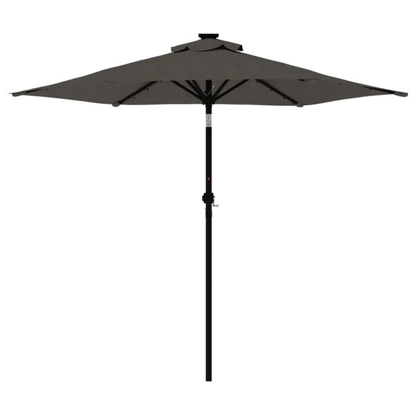 vidaXL Garden Parasol Anthracite Steel, Polyester Large Tiltable