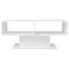 vidaXL Coffee Table High gloss white Engineered wood 40.7 x 19.7 x 17.5 in