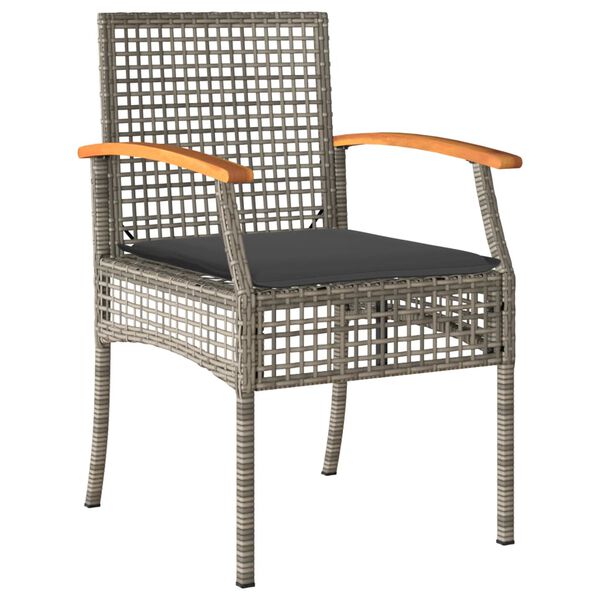 vidaXL Garden Dining Set Grey