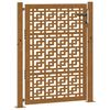 vidaXL Garden Gate 39.4x49.2" Weathering Steel Cross Design