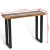 vidaXL Console Table Teak 39.4"x13.8"x29.5"