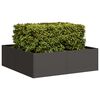 vidaXL Planter Black Cold-rolled Steel Large Decorative Inlays Planter