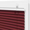 vidaXL Pleated Blind Bordeaux Red 100% Polyester 25.6 x 59.1 in