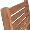 vidaXL Stackable Chair Set of 8 Teak Medium Stackable Rectangular