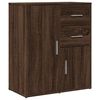 vidaXL Sideboard Brown Oak Engineered Wood Medium Sideboard