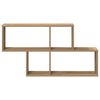 vidaXL Wall Shelf with Shelf Wall-mounted Other Brown Wood