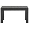 vidaXL Garden Lounge Set Anthracite Polypropylene with rattan look