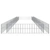 vidaXL Gabion Raised Bed Silver Galvanized Steel Extra Large