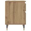 vidaXL Bedside Cabinet Artisan Oak Engineered Wood and Metal Small