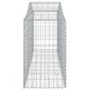 vidaXL Gabion Basket Set of 20 Silver Galvanized iron
