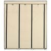 vidaXL Wardrobe Cream Non-woven fabric Collapsible Wardrobe