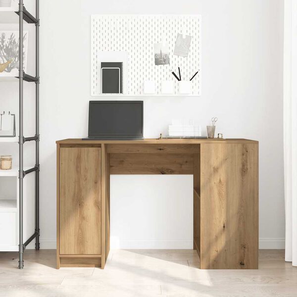 vidaXL Desk Artisan oak Engineered wood Medium Desk Rectangular