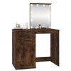 vidaXL Dressing Table Smoked Oak Engineered Wood Medium Dressing Table