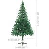 vidaXL Artificial Pre-lit Christmas Tree with Stand 47.2" 230 Branches