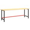 vidaXL Work Bench Frame Matte black and matte red Powder-coated metal