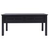vidaXL Coffee Table Black Paulownia wood, Poplar wood Medium