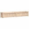 vidaXL Garden Planter Set of 2 Pine Solid pine wood Large