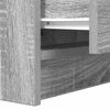 vidaXL Bedside Cabinet Grey Sonoma Engineered Wood Medium