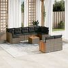 vidaXL Garden Sofa Set Gray