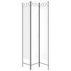 vidaXL 3-Panel Room Divider White 47.2"x86.6" Fabric