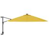 vidaXL Garden Parasol Yellow Aluminum 114.2 in Tiltable Garden Parasol