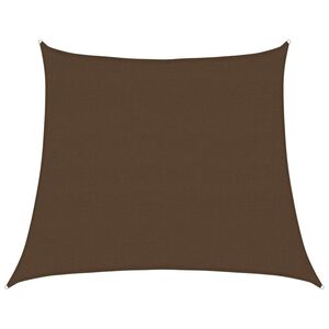 vidaXL Sunshade Sail 1.75 oz/ft² Trapezium Brown 4/5x13.1' HDPE